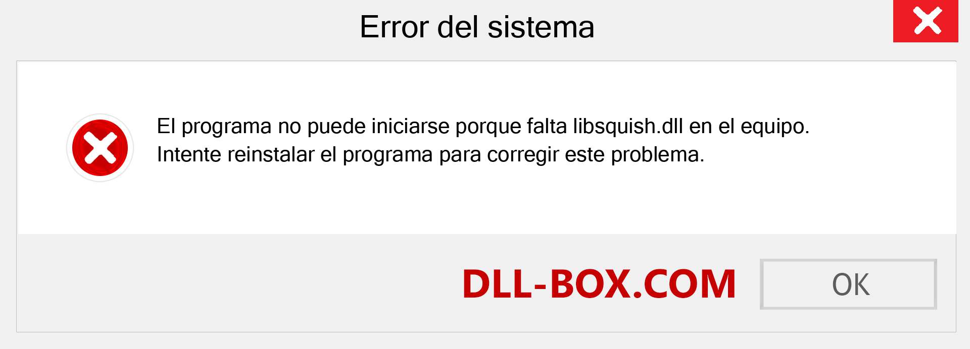 ¿Falta el archivo libsquish.dll ?. Descargar para Windows 7, 8, 10 - Corregir libsquish dll Missing Error en Windows, fotos, imágenes